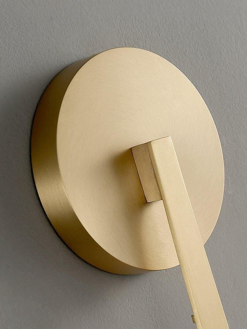 Retro Brass Fontanelle Glass Wall Lamp For Bedroom - Cueteks