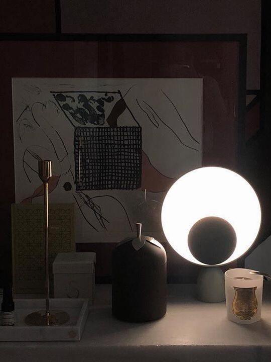 Macaroon Blooper Disc LED Decorative Table Lamp - Cueteks