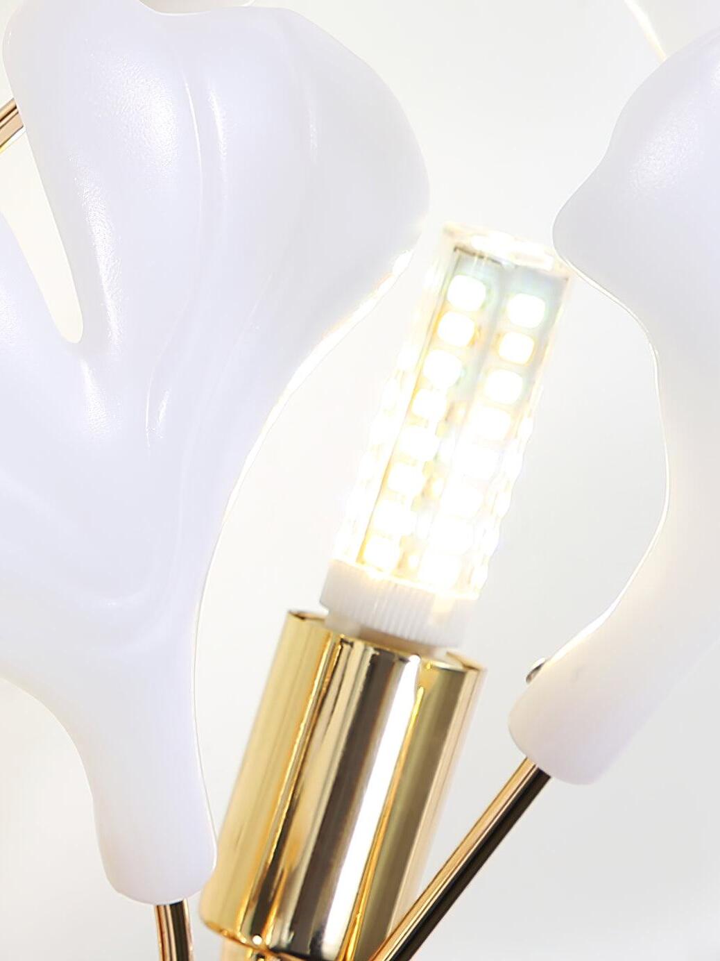 Classic Ceramics Flower Gingko Wall Lamp - Cueteks