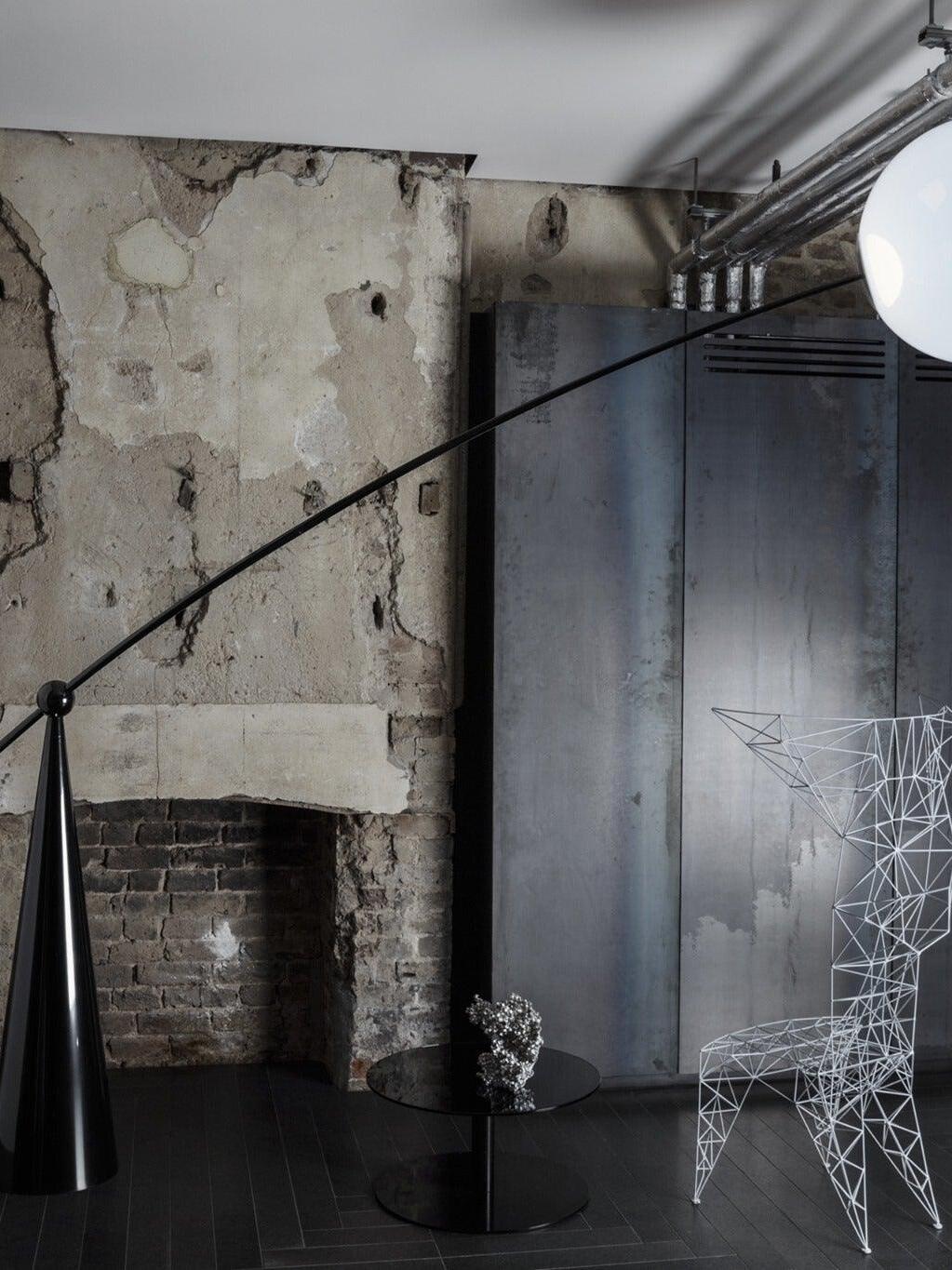 Opal Arc Floor Lamp - Cueteks