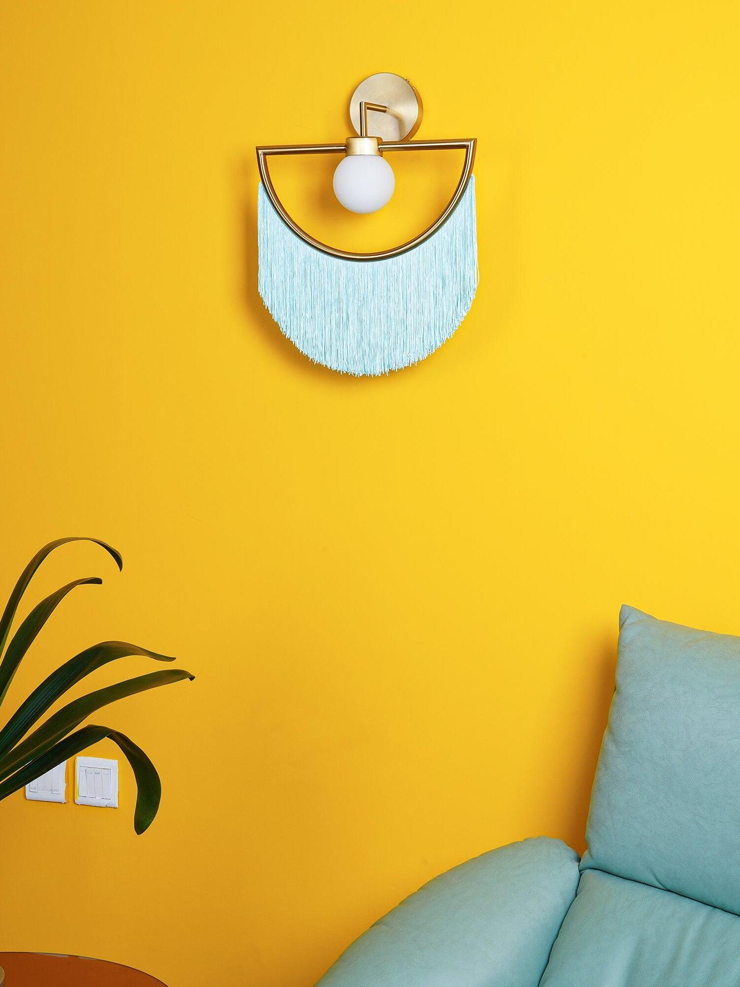 Exquisite Wink Tassel Glass Ball Wall Lamp - Cueteks