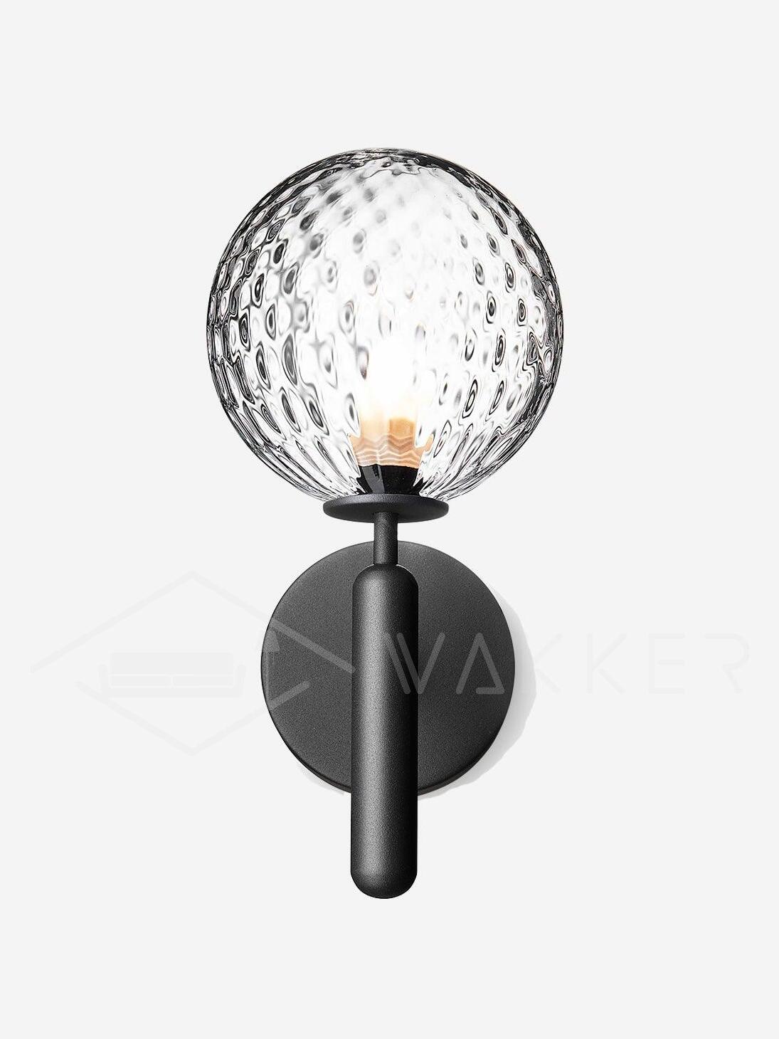 Luxury Miira Glass Ball Bedroom Wall Light - Cueteks