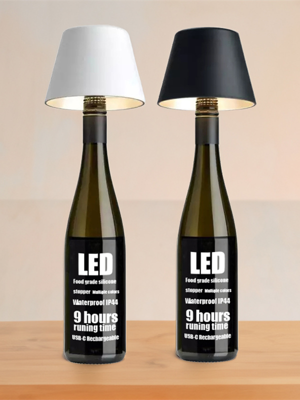 DIY Cordless Wine Bottle Charging Lamp - Cueteks