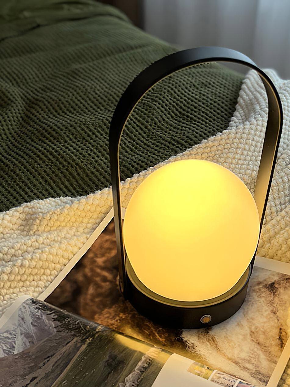 Portable Carrie Glass Ball LED Table Lamp - Cueteks