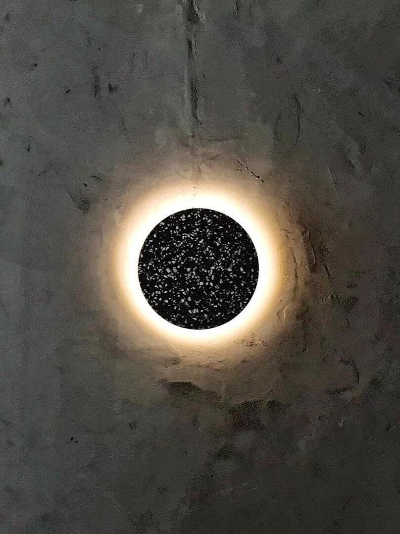 Modern Round Terrazzo Pin Wall Lamp - Cueteks