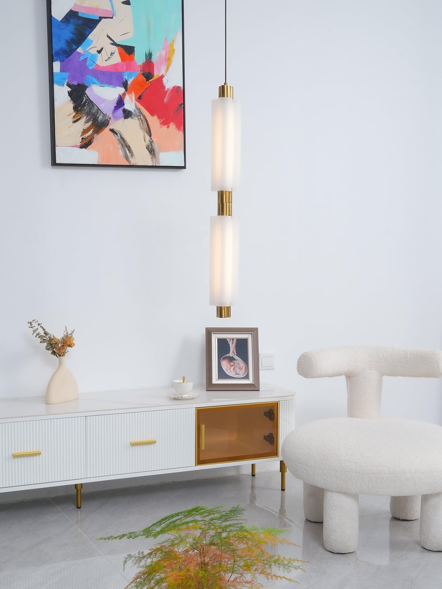 Modern Metal Metropol Linear Pendant Lamp - Cueteks