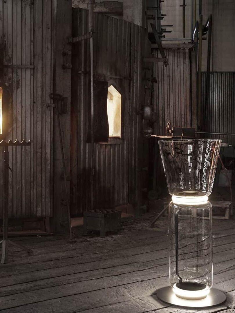 Exquisite Noctambule Metal Table & Floor Lamp - Cueteks