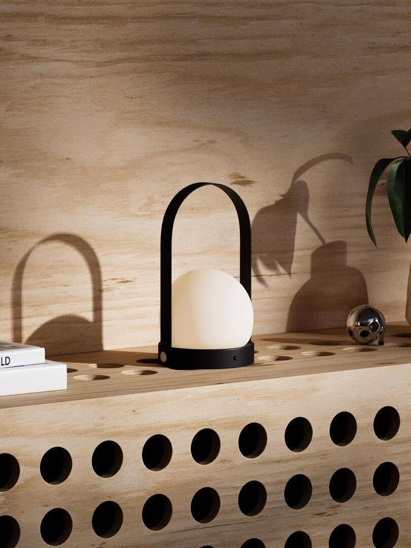 Portable Carrie Glass Ball LED Table Lamp - Cueteks