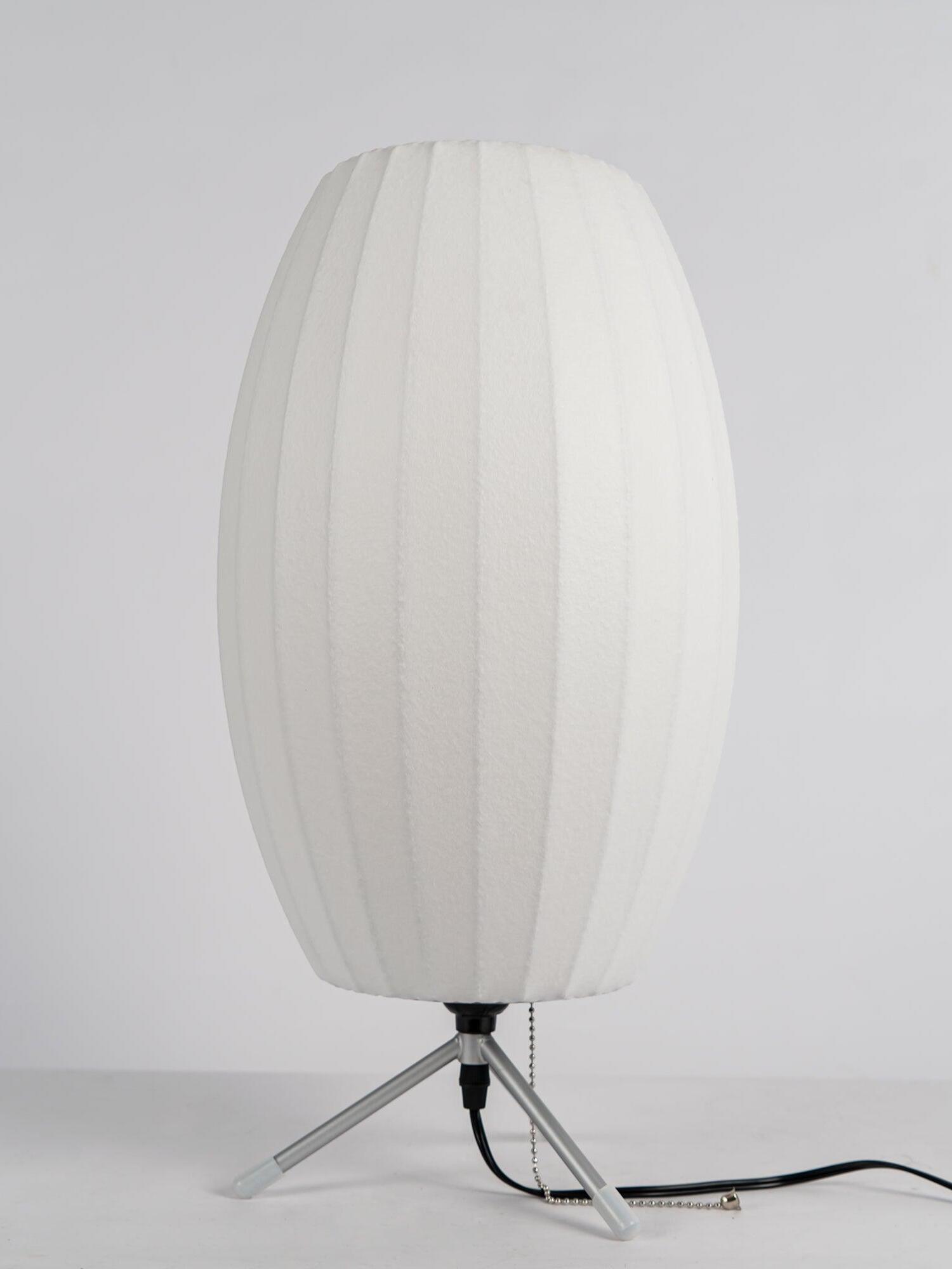 White Nelson Ball Shape Tripod Table Lamp - Cueteks