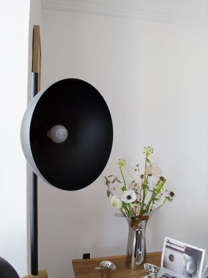 Industrial Black Bowl Shape Studio Floor Lamp - Cueteks