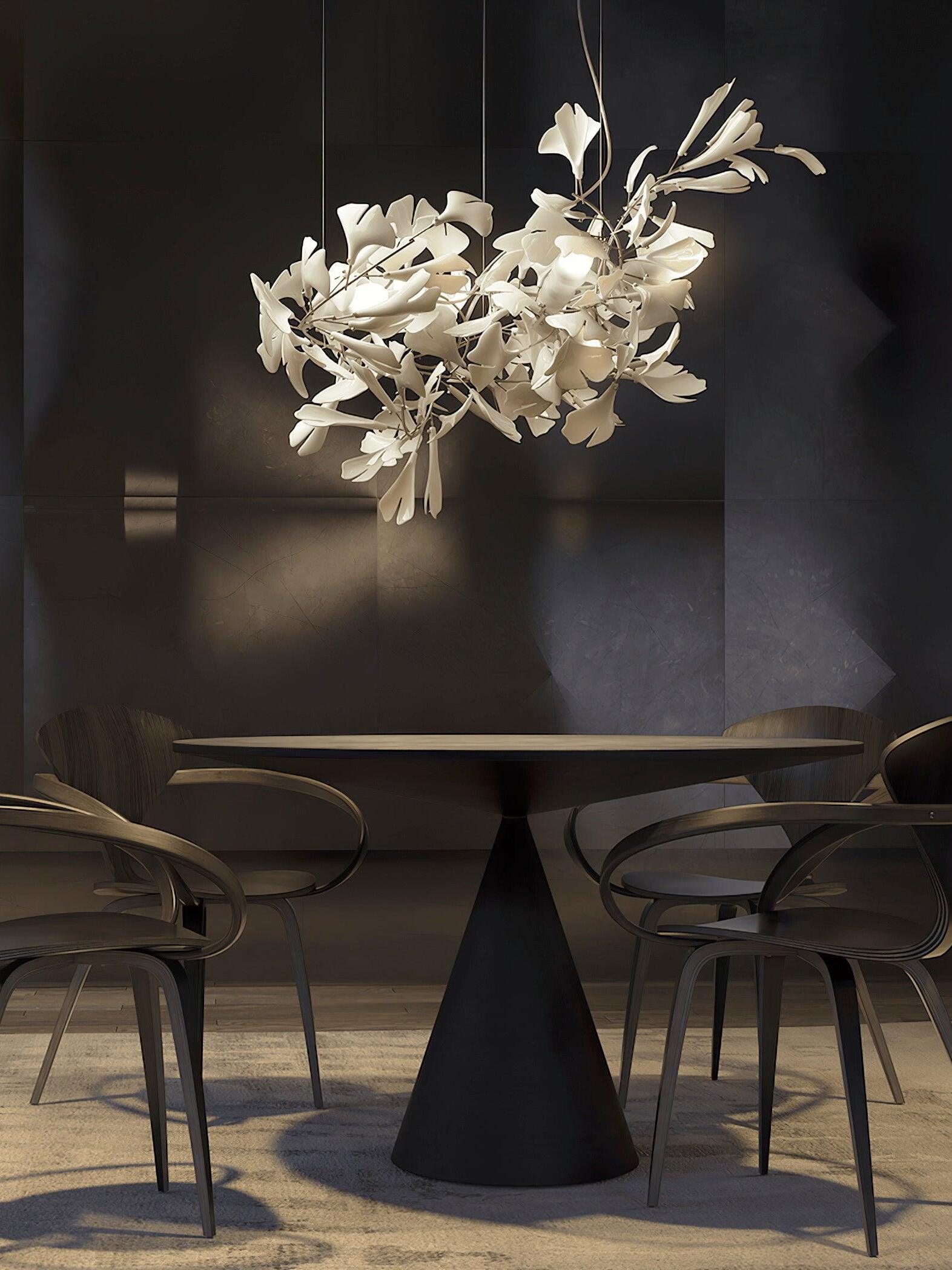 Creative Ceramics Gingko Flower Chandelier G - Cueteks