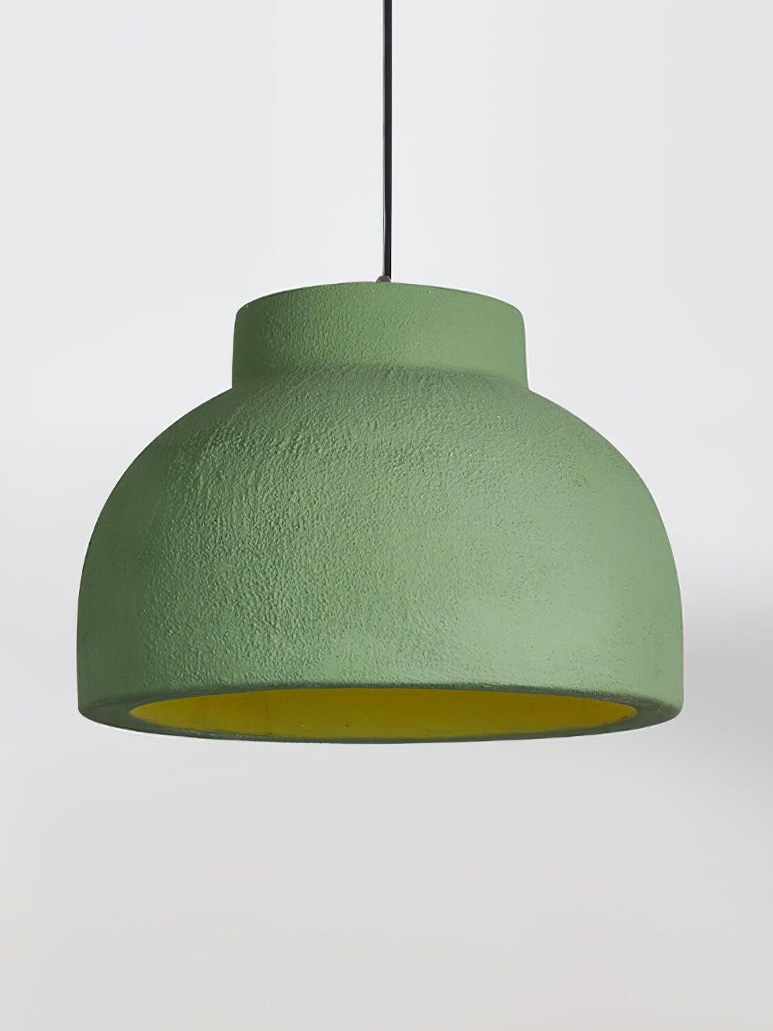 Rustic Macaroon Grain Bowl Shape Pendant Lamp - Cueteks