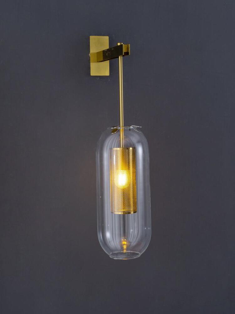 Middle Ages Vadim Glass Lantern Wall Lamp - Cueteks