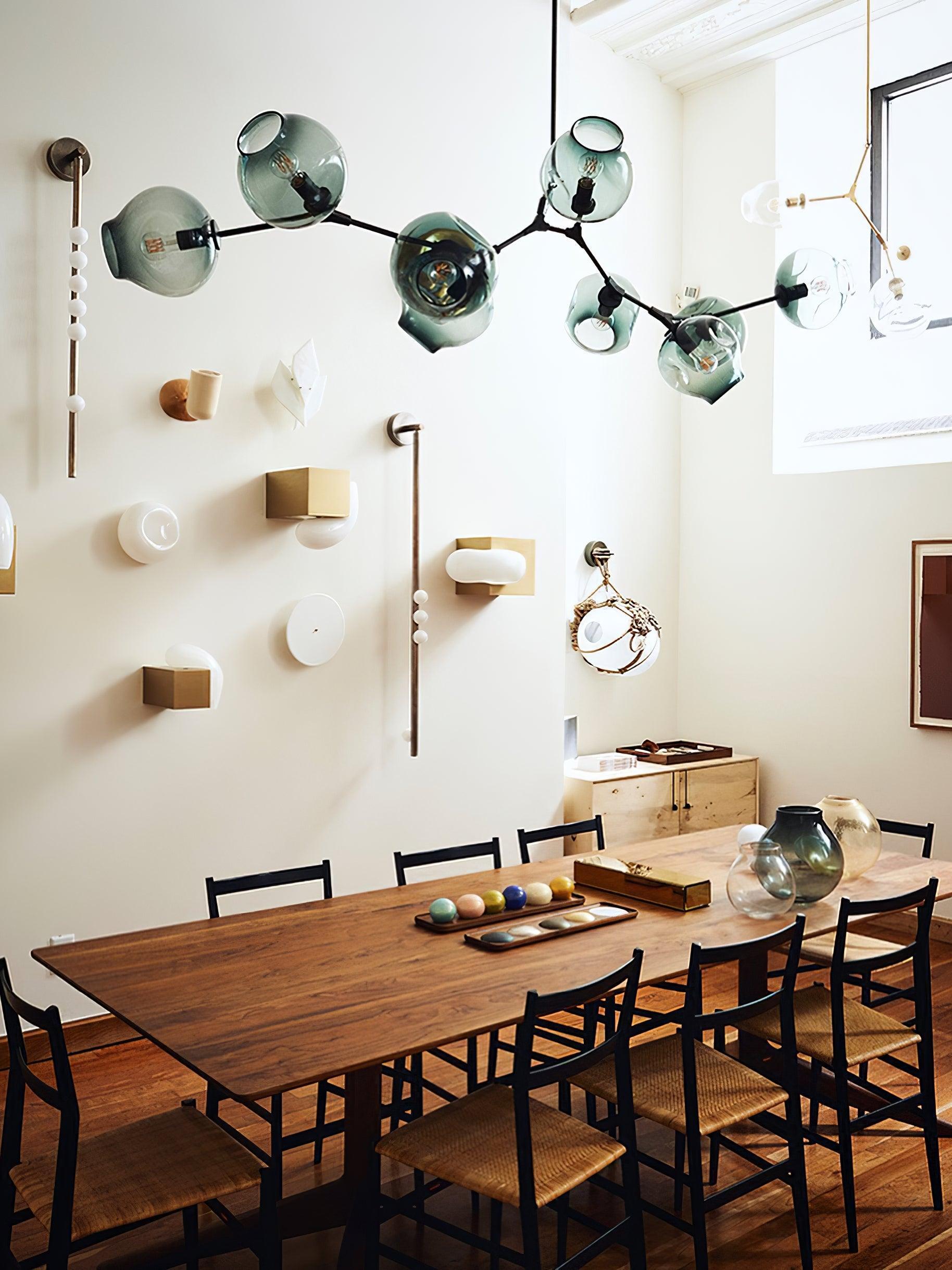 Brass Glass Tube Wall Lamp - Cueteks