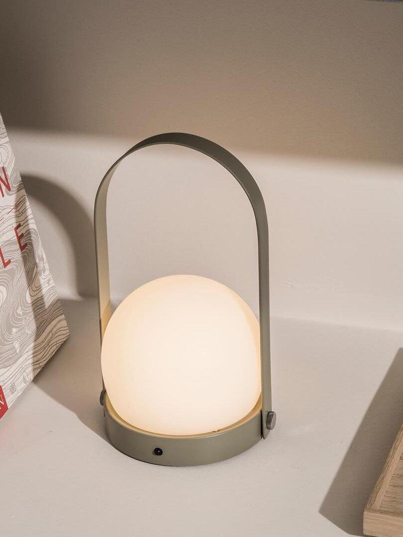 Portable Carrie Glass Ball LED Table Lamp - Cueteks