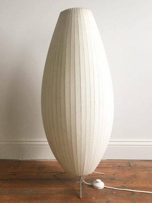 White Nelson Ball Shape Tripod Table Lamp - Cueteks