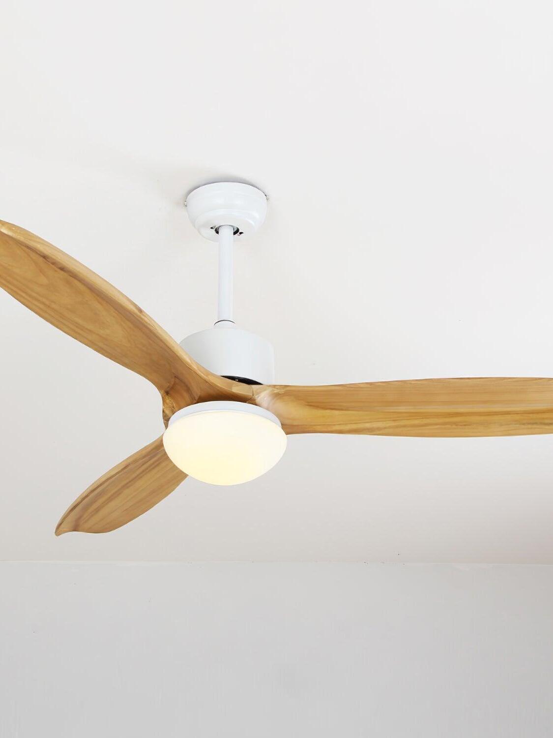 Vintage Wooden Harborough 3 Ceiling Fan Light - Cueteks