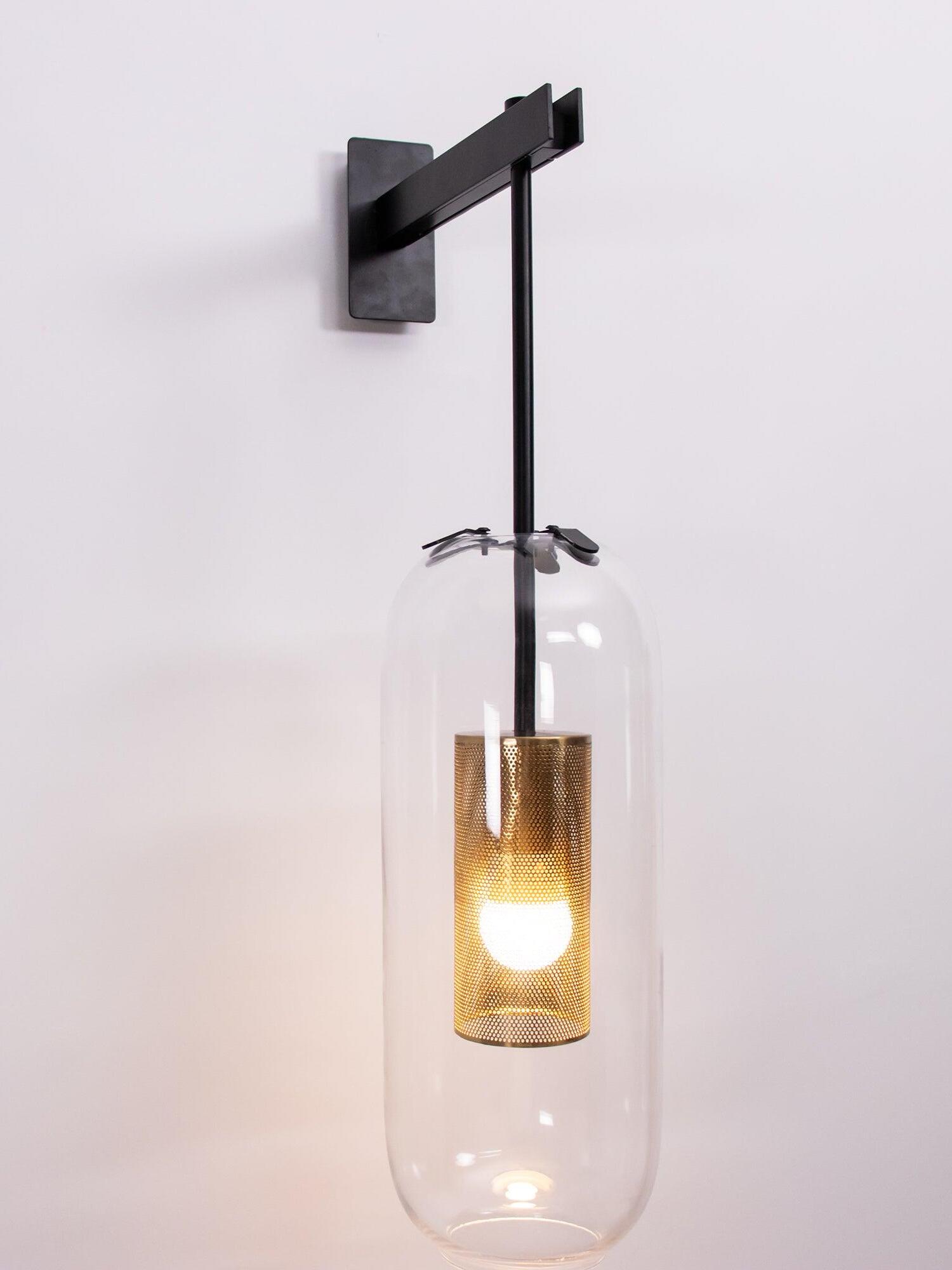 Middle Ages Vadim Glass Lantern Wall Lamp - Cueteks
