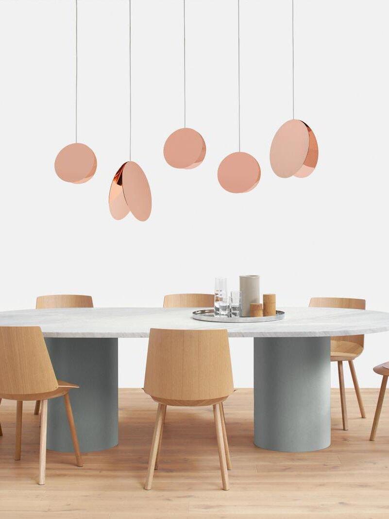 Modern North Metal Disc Pendant Light - Cueteks
