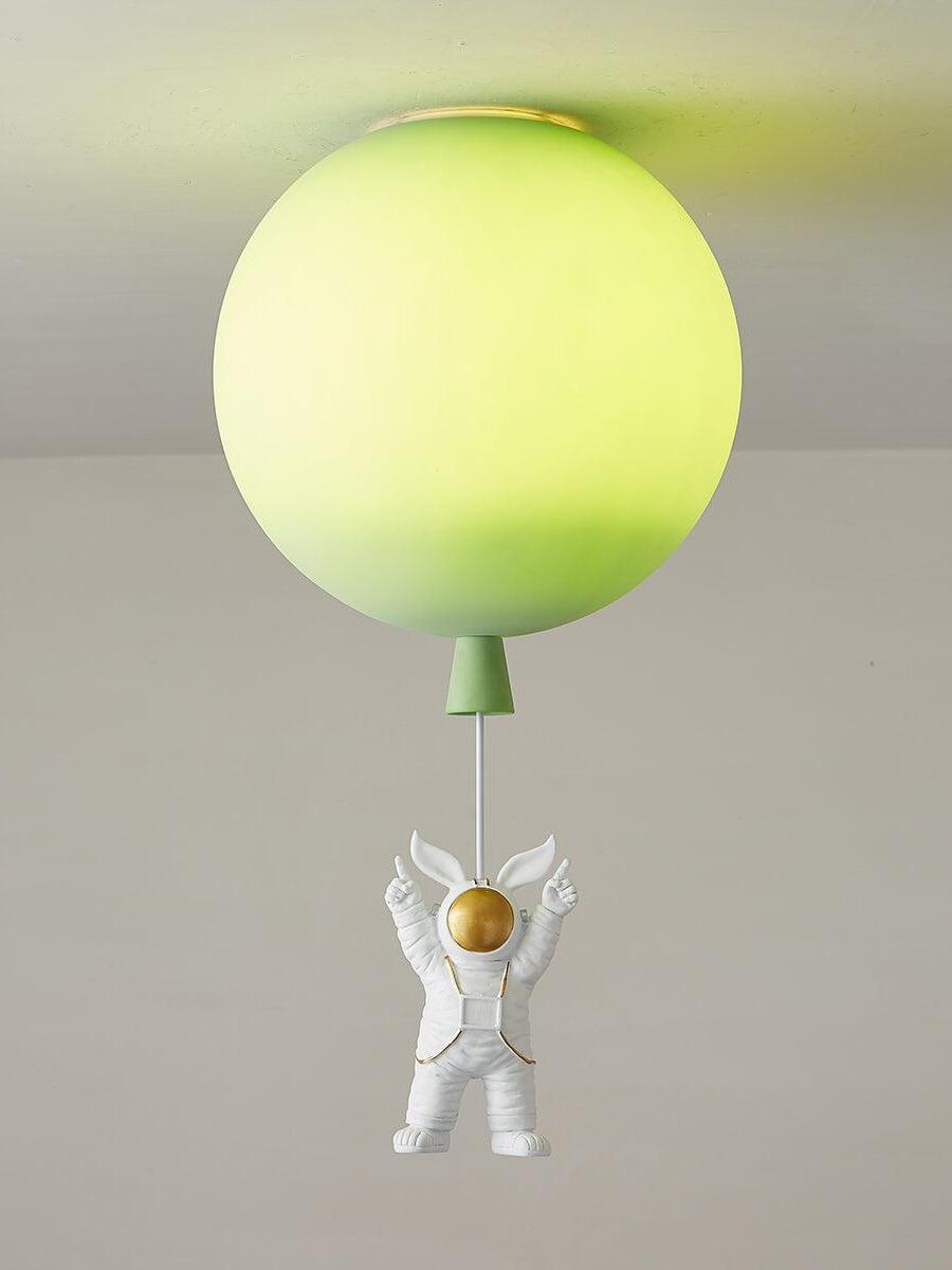 Creative Frosted Balloon Astronaut Children Ceiling Light - Cueteks