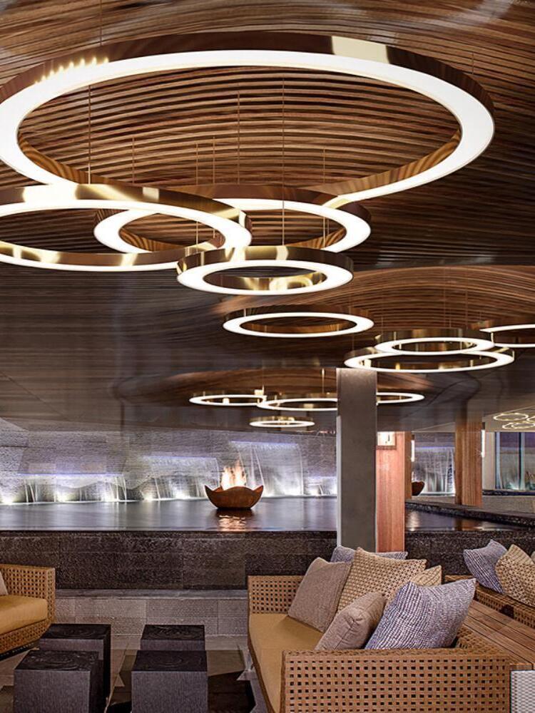 Classic Metal Circular Ring Mahlu Chandelier - Cueteks