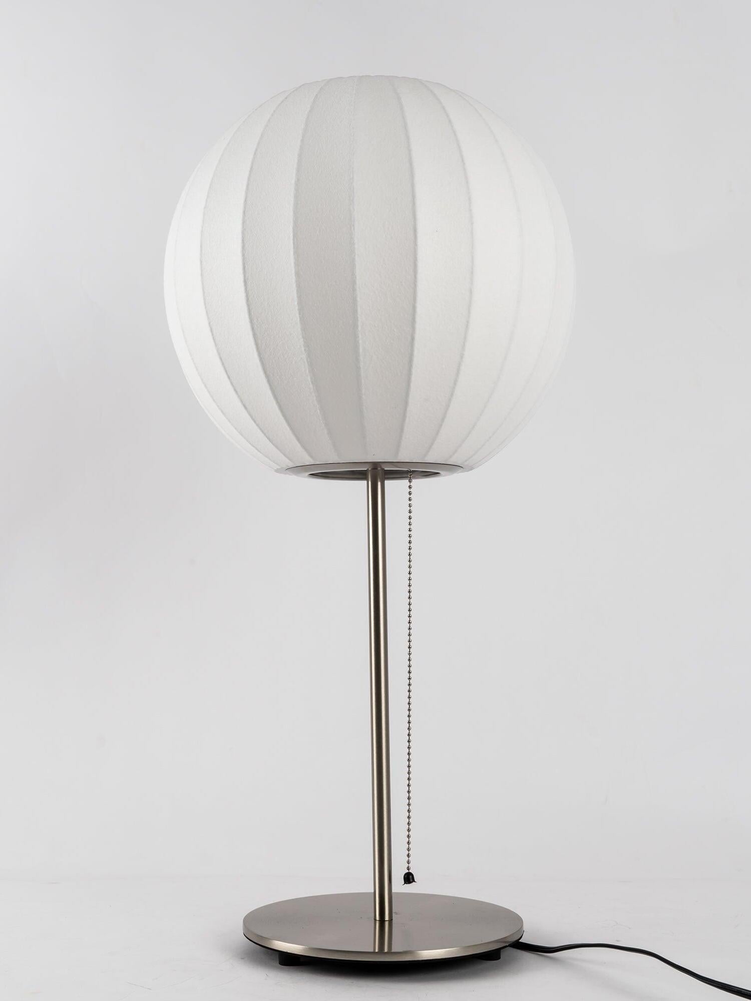 White Nelson Ball Shape Tripod Table Lamp - Cueteks