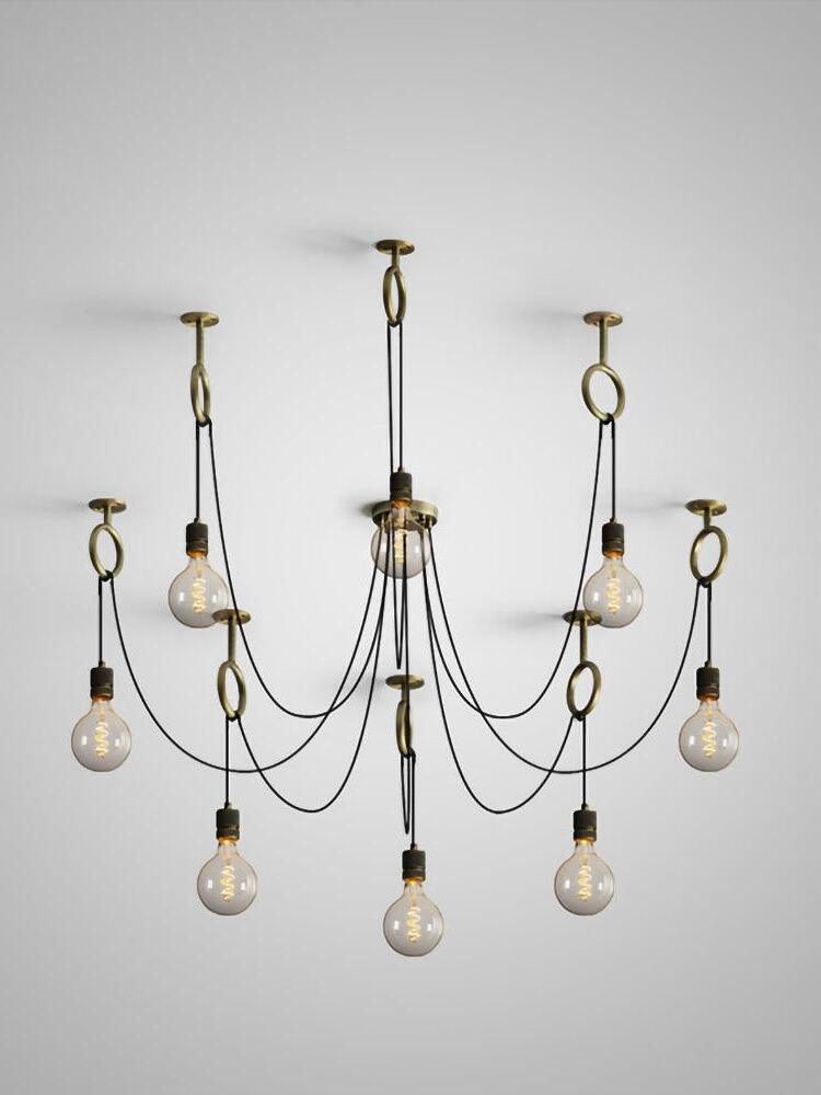 Industrial Spider Chandelier - Cueteks