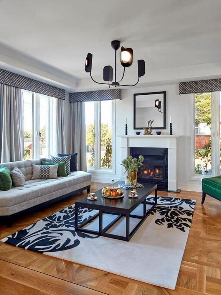 Small black LEAF above a coffee table