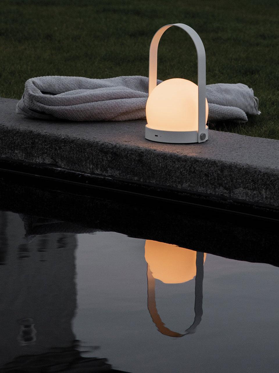 Portable Carrie Glass Ball LED Table Lamp - Cueteks