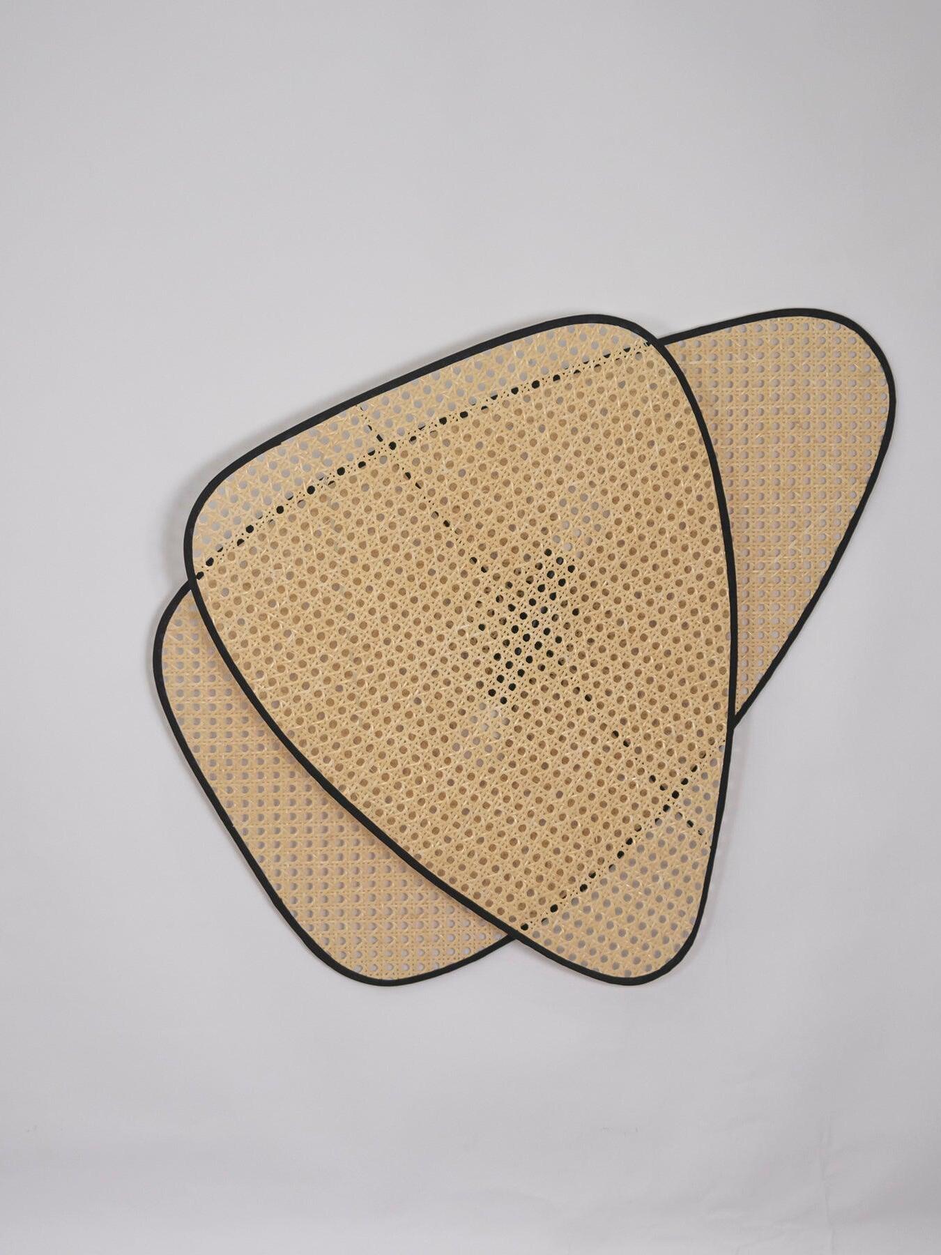Rustic Bamboo Natural Screen Cannage Sconce - Cueteks