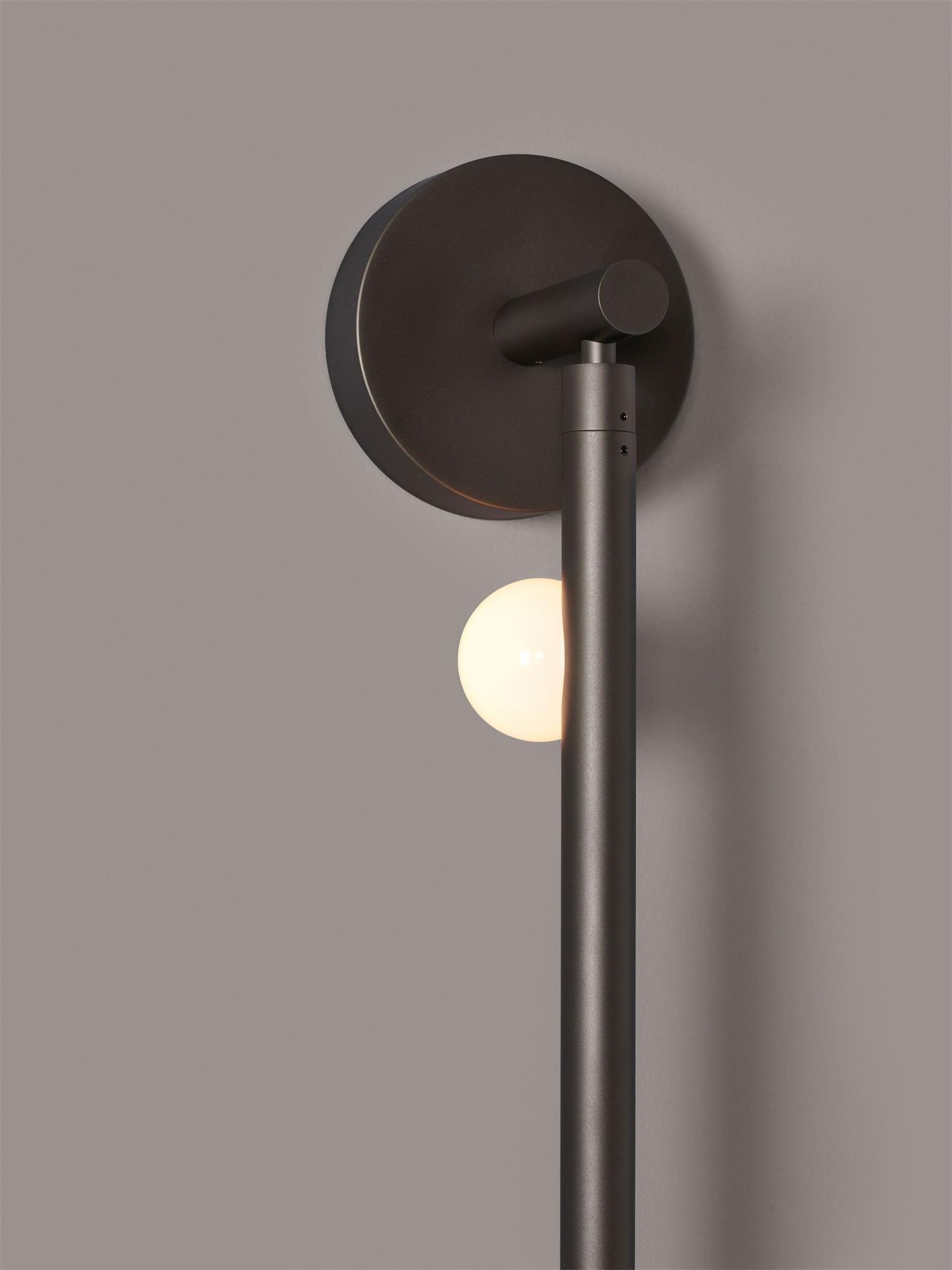 Brass Glass Tube Wall Lamp - Cueteks