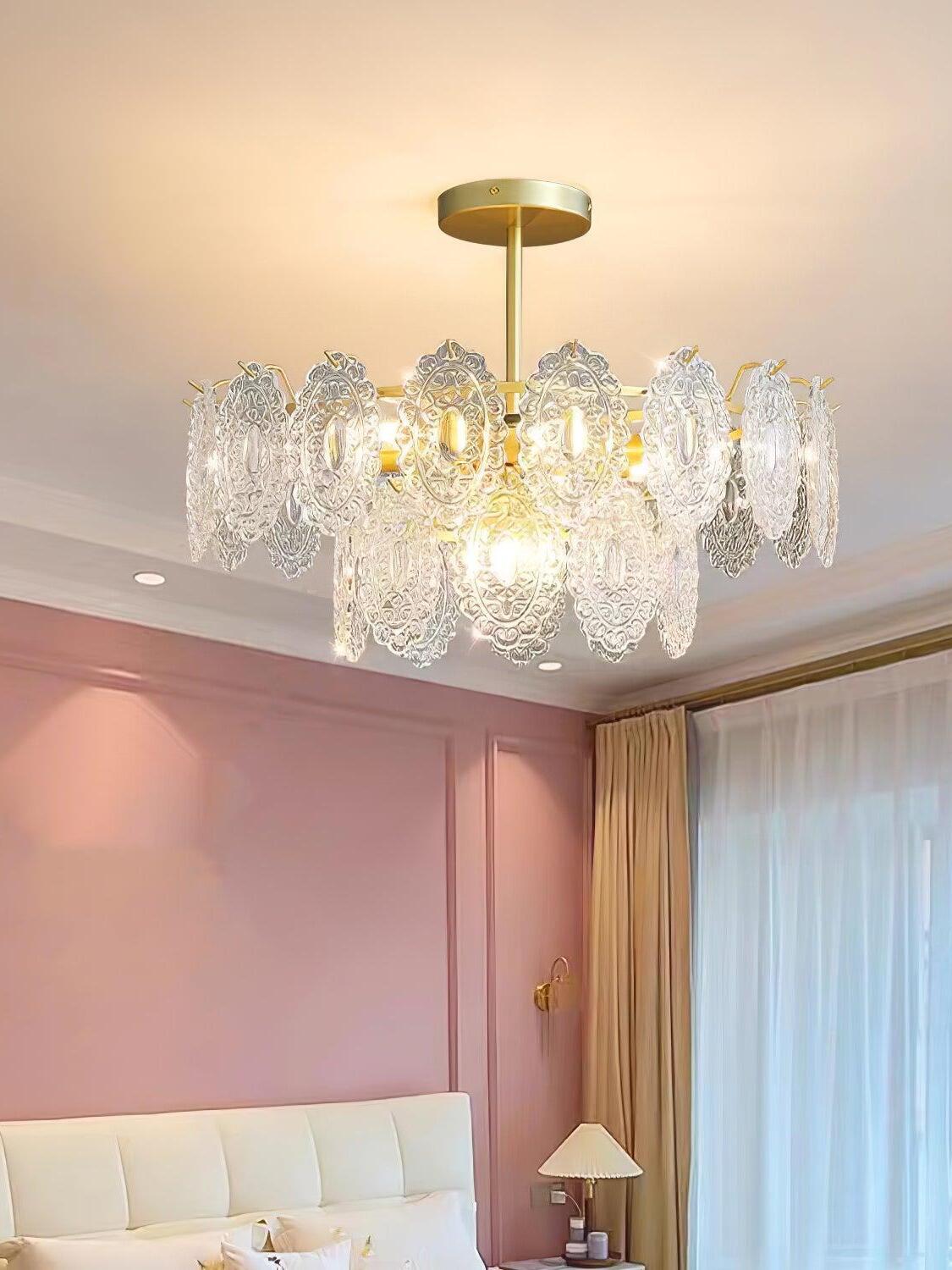 Wave Glass Chandelier - Cueteks