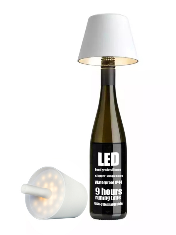 DIY Cordless Wine Bottle Charging Lamp - Cueteks