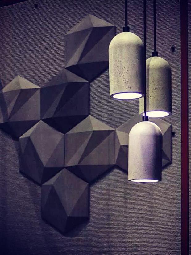 U Concrete Pendant Lamp - Cueteks
