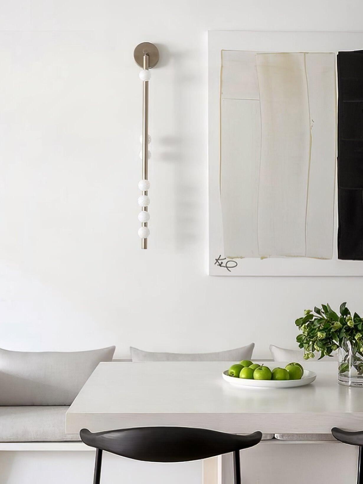 Brass Glass Tube Wall Lamp - Cueteks
