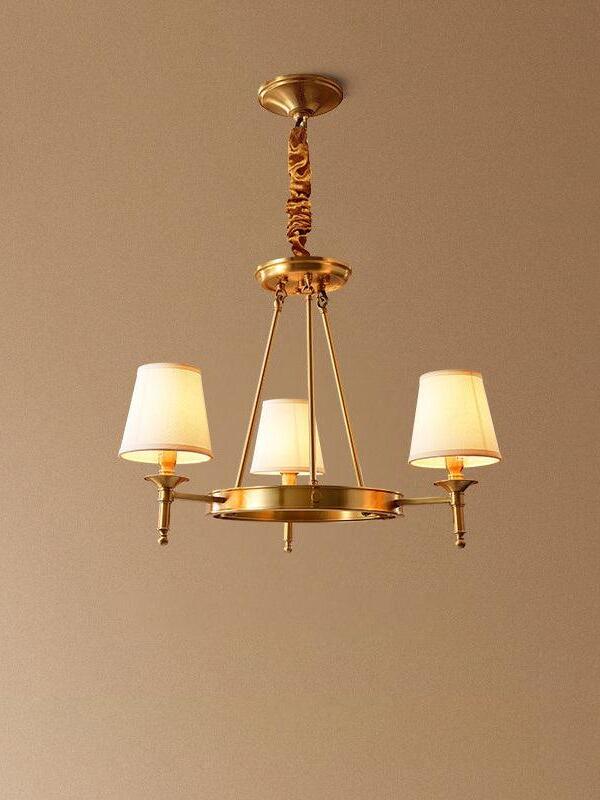 Antique Brass Chandelier - Cueteks