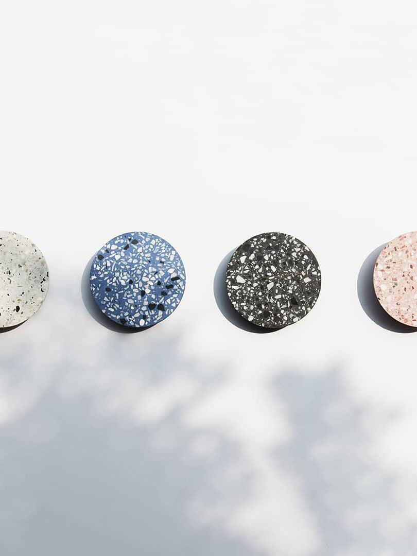 Modern Round Terrazzo Pin Wall Lamp - Cueteks