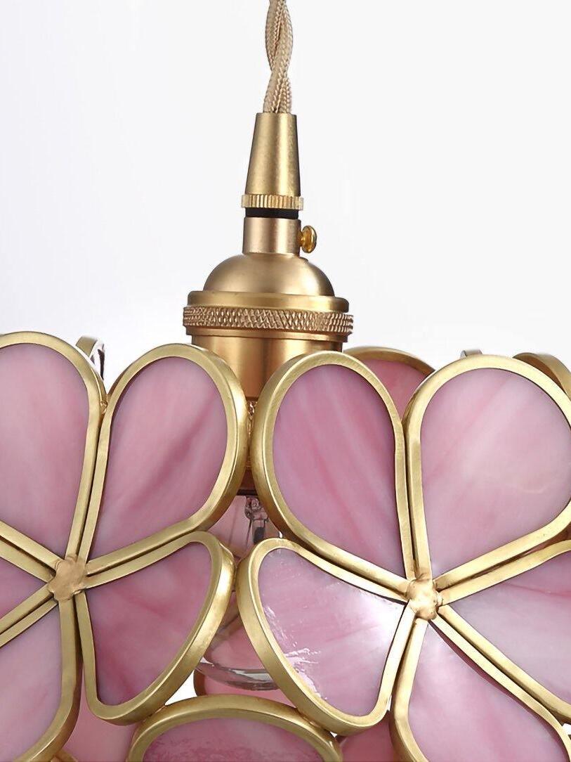 Glass Flower Petal Pendant Light - Cueteks