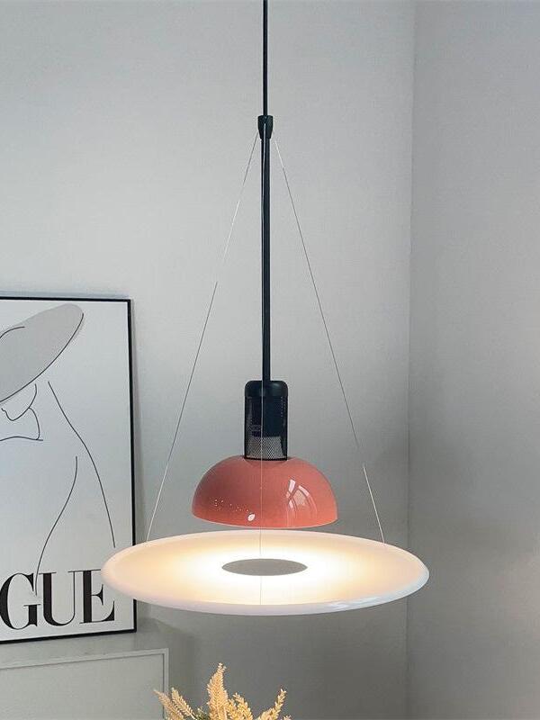 Whimsical Frisbi Flying Saucer Pendant Light - Cueteks