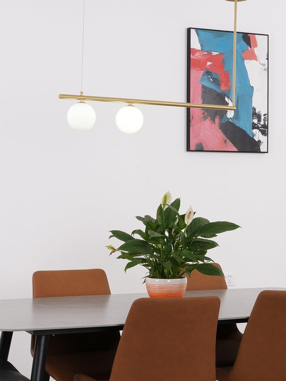 Multi-layer Rod Satellite Ball Ceiling Light - Cueteks