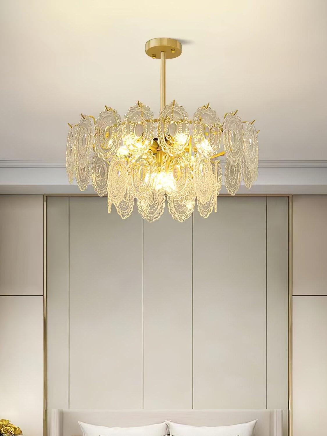 Wave Glass Chandelier - Cueteks