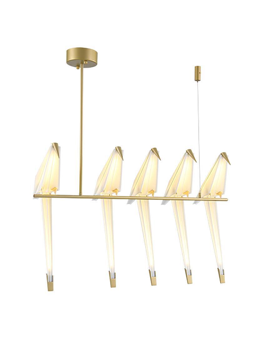 Perching Bird Chandelier - Cueteks