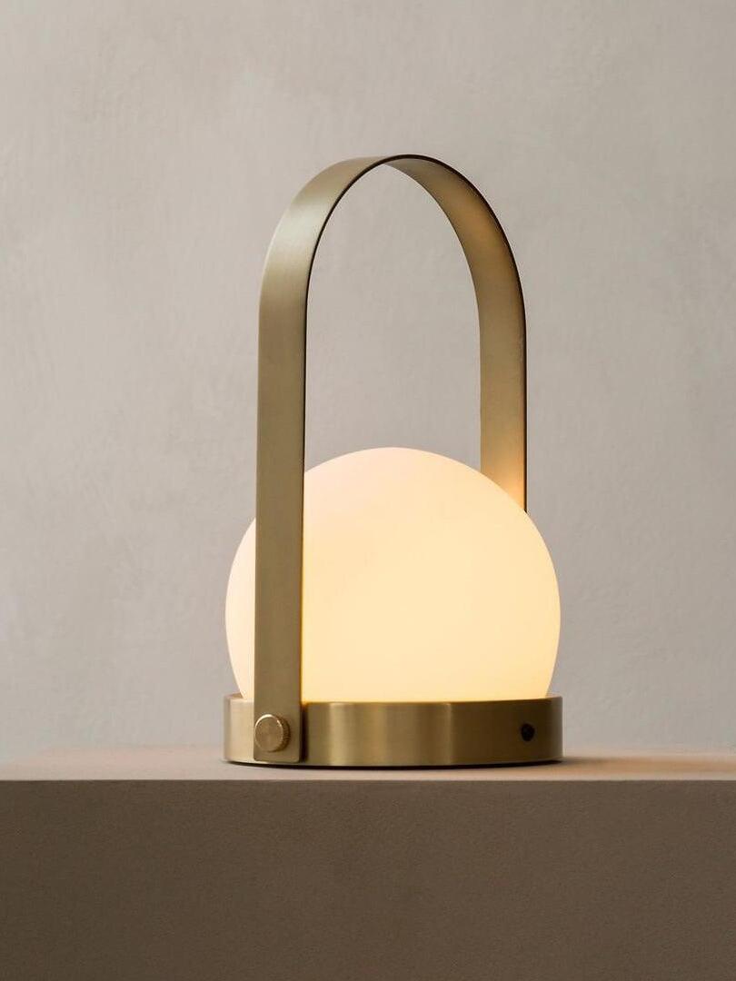 Portable Carrie Glass Ball LED Table Lamp - Cueteks