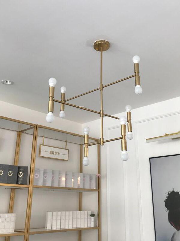 Industrial Atomium Multi Heads Chandelier - Cueteks