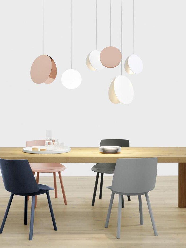 Modern North Metal Disc Pendant Light - Cueteks