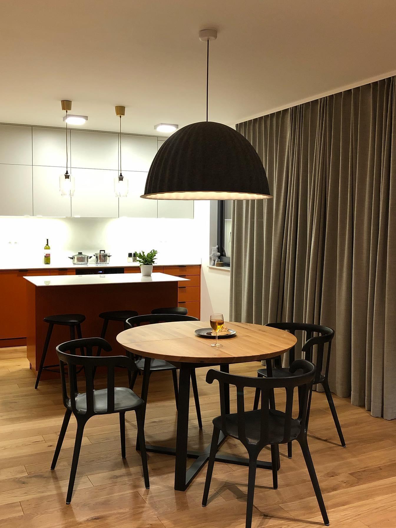 Modern Under The Bell Ribbed Pendant Lamp - Cueteks