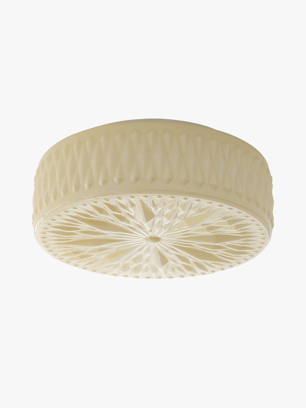 Vintage Adler Glass Rounded Ceiling Light For Bedroom - Cueteks