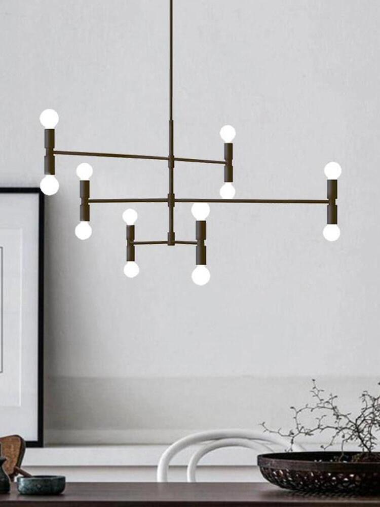 Industrial Atomium Multi Heads Chandelier - Cueteks