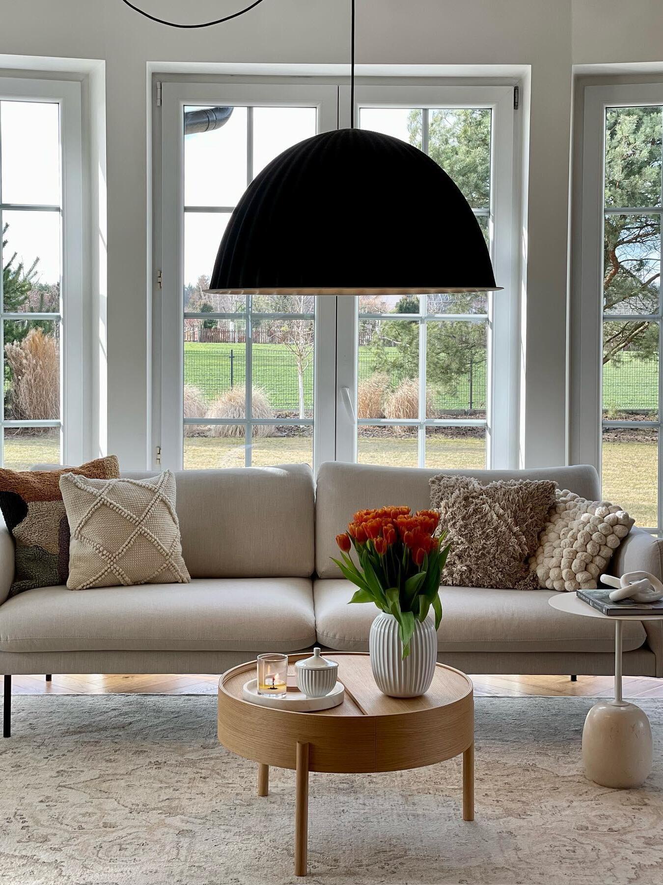 Modern Under The Bell Ribbed Pendant Lamp - Cueteks