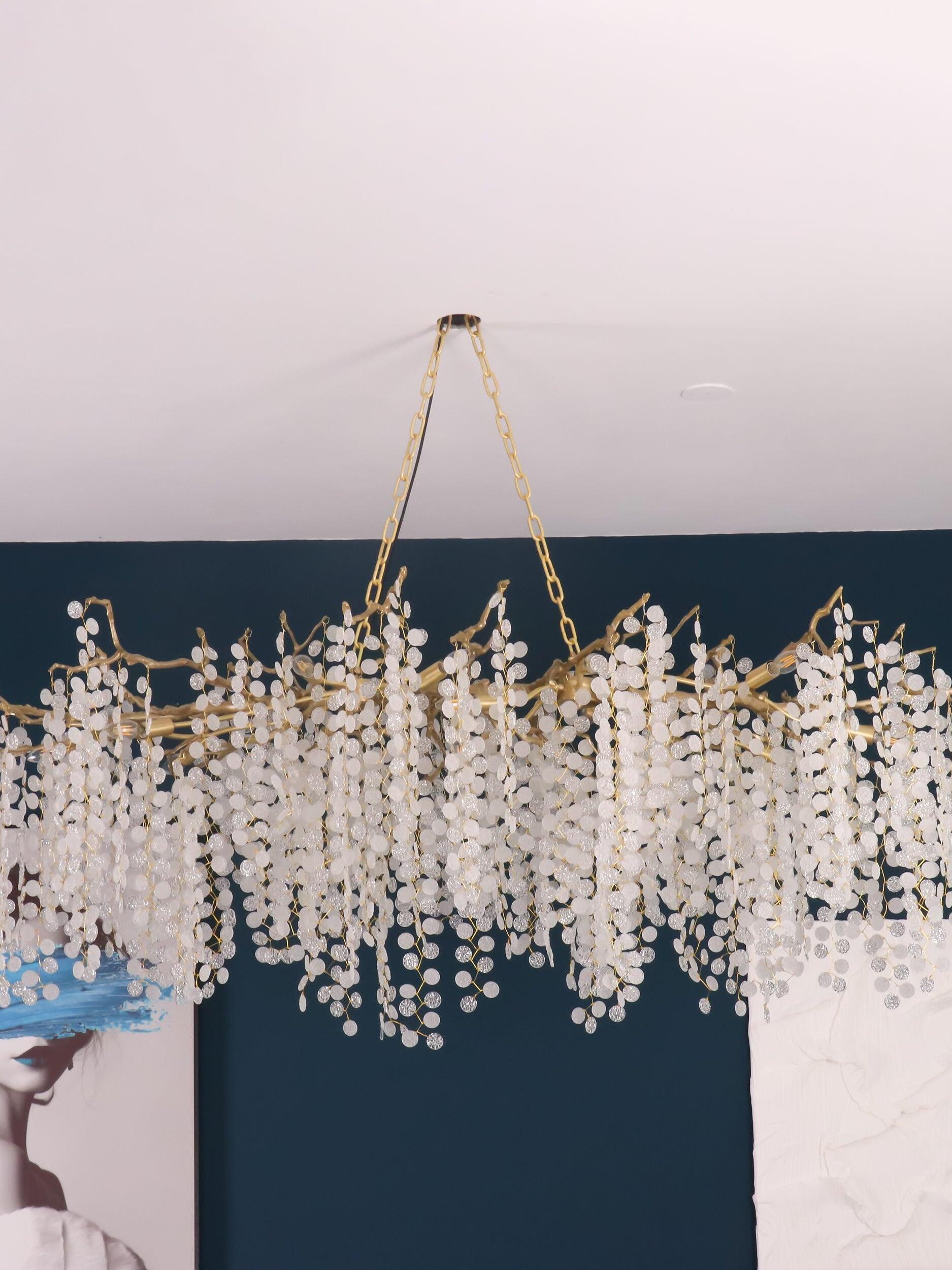 Shiro Noda Crystal Chandelier - Cueteks